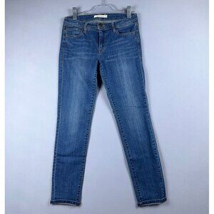 Life in Progress Skinny Jeans Womens Size 30 Mid Rise Medium Wash Blue
